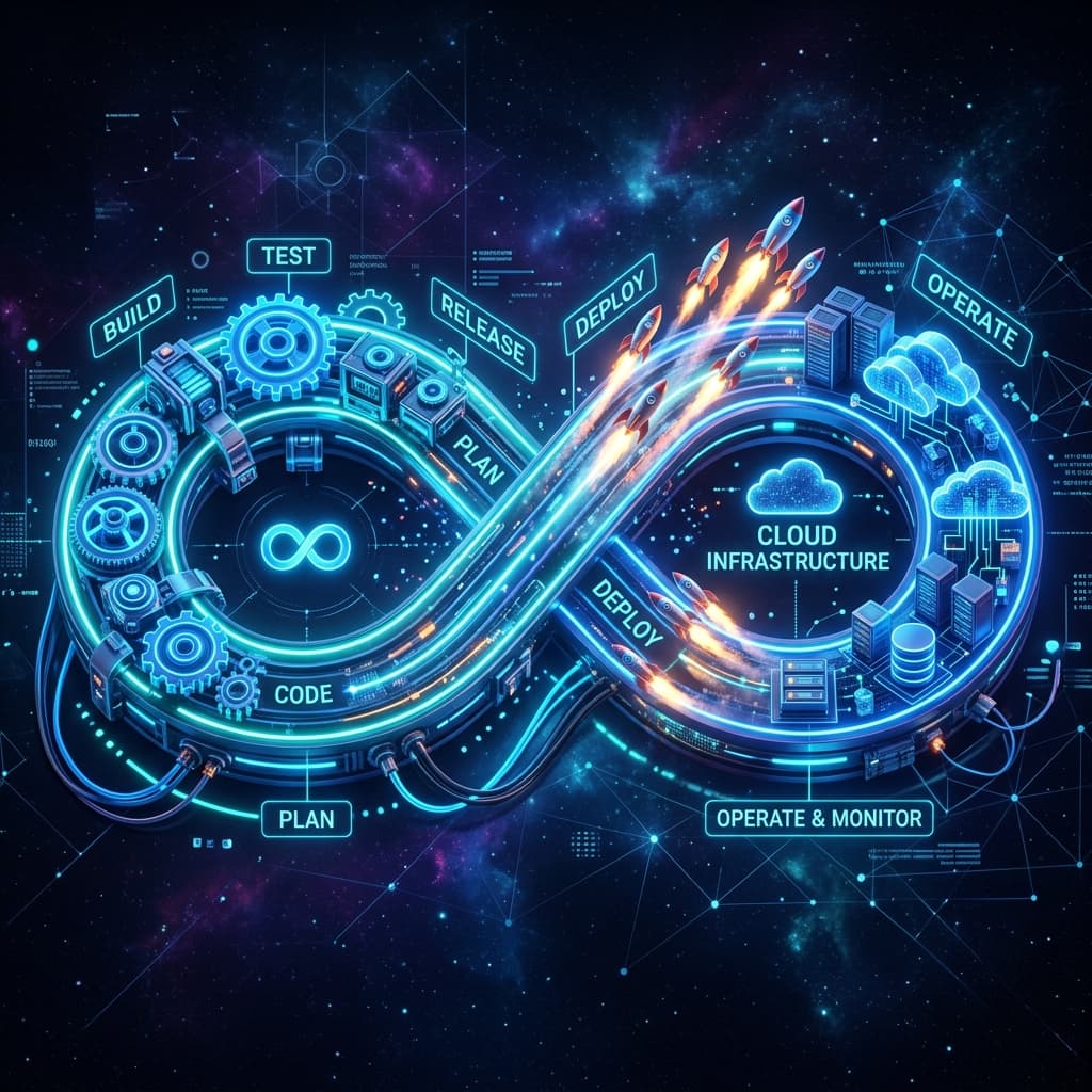 DevOps Engineer Roadmap Illustration